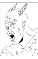 Captain America kleurplaat 17